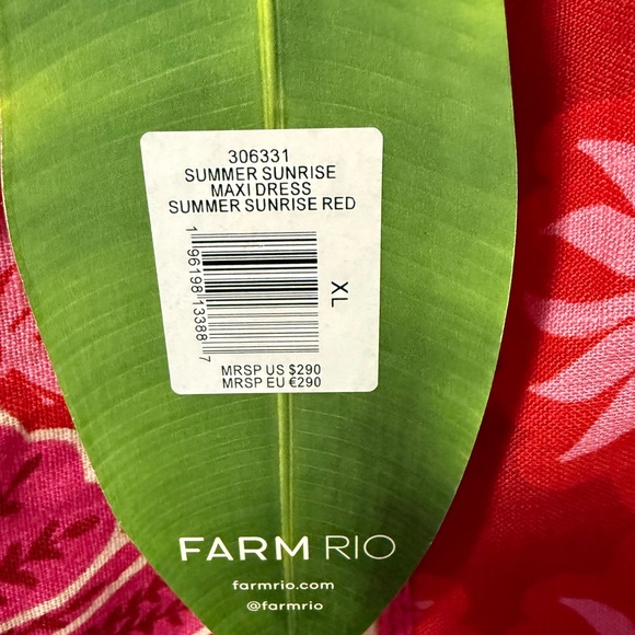 FARM Rio Red Ruffled Tiered Sundress - Picture 6 of 7